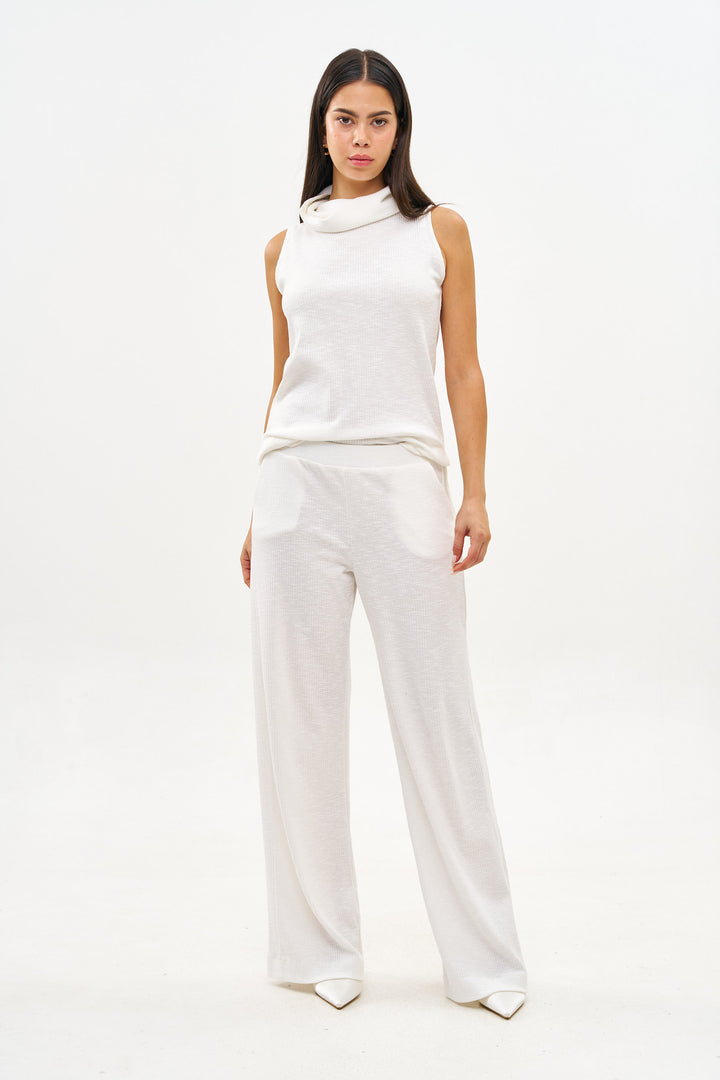 NOA KNIT WHITE PANTS