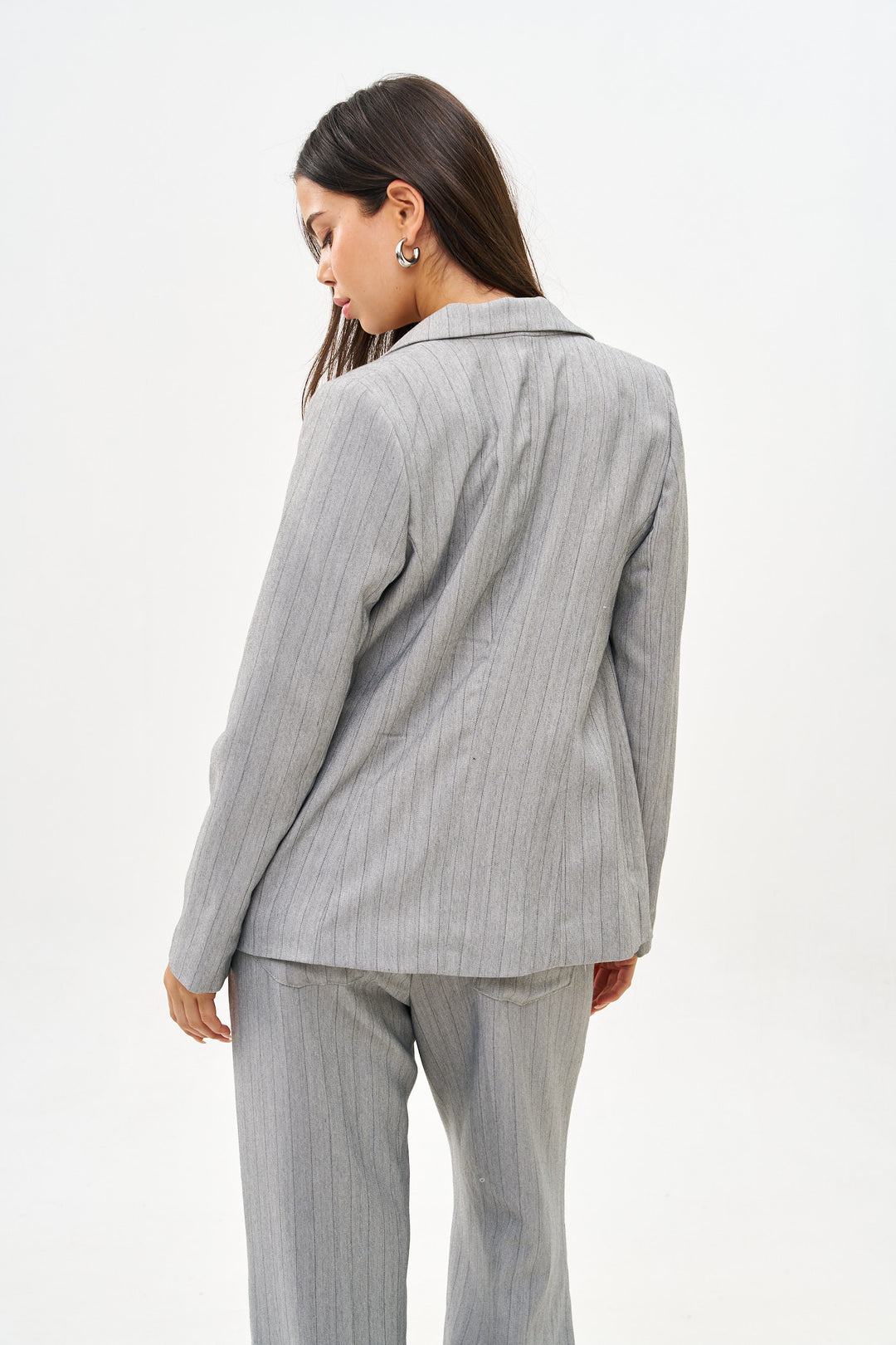 ALICIA  CLASIC LIGHT GRAY JACKET