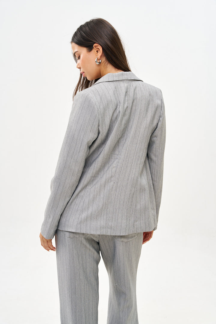 ALICIA  CLASIC LIGHT GRAY JACKET