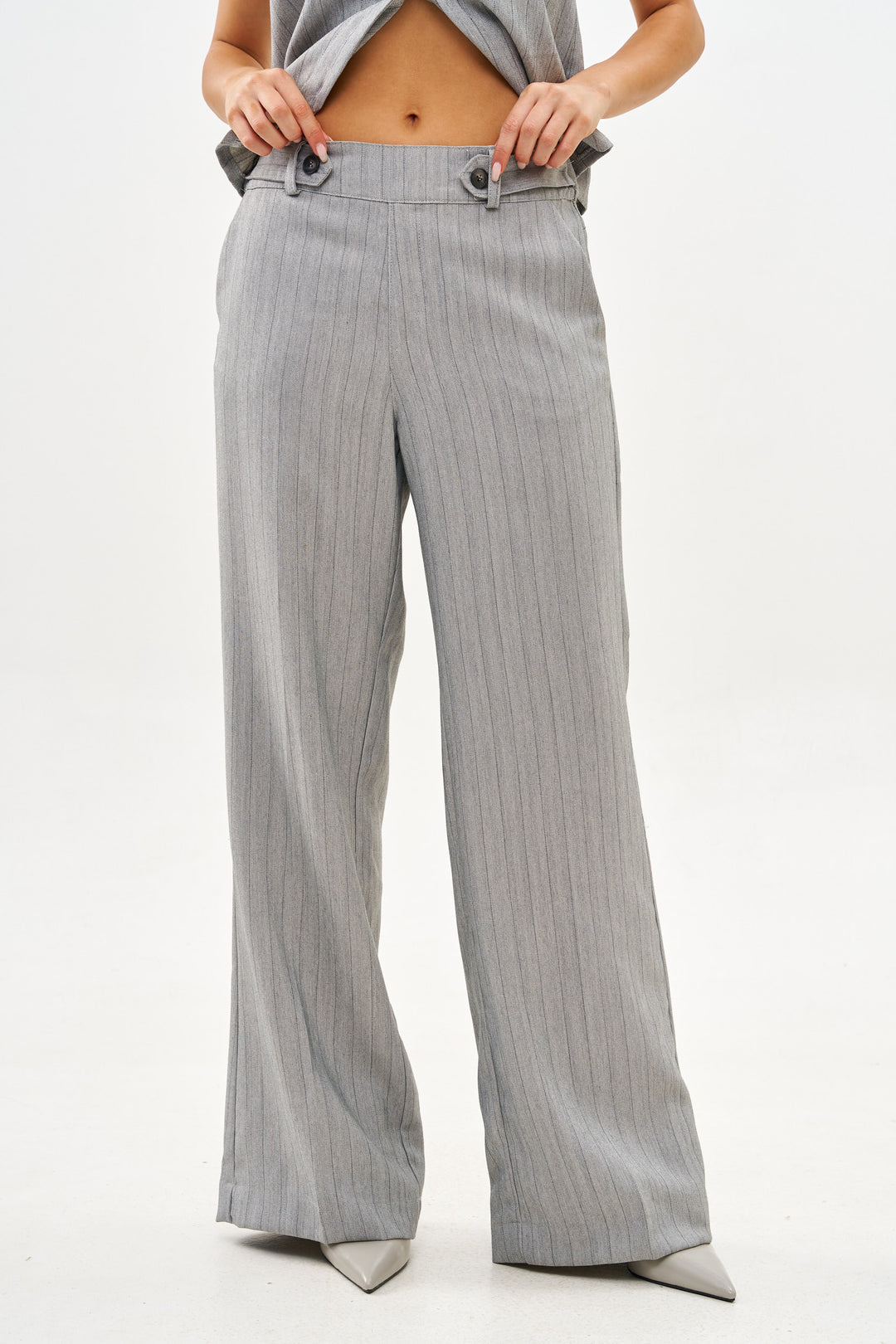 ALICIA CLASSIC LIGHT GRAY PANTS