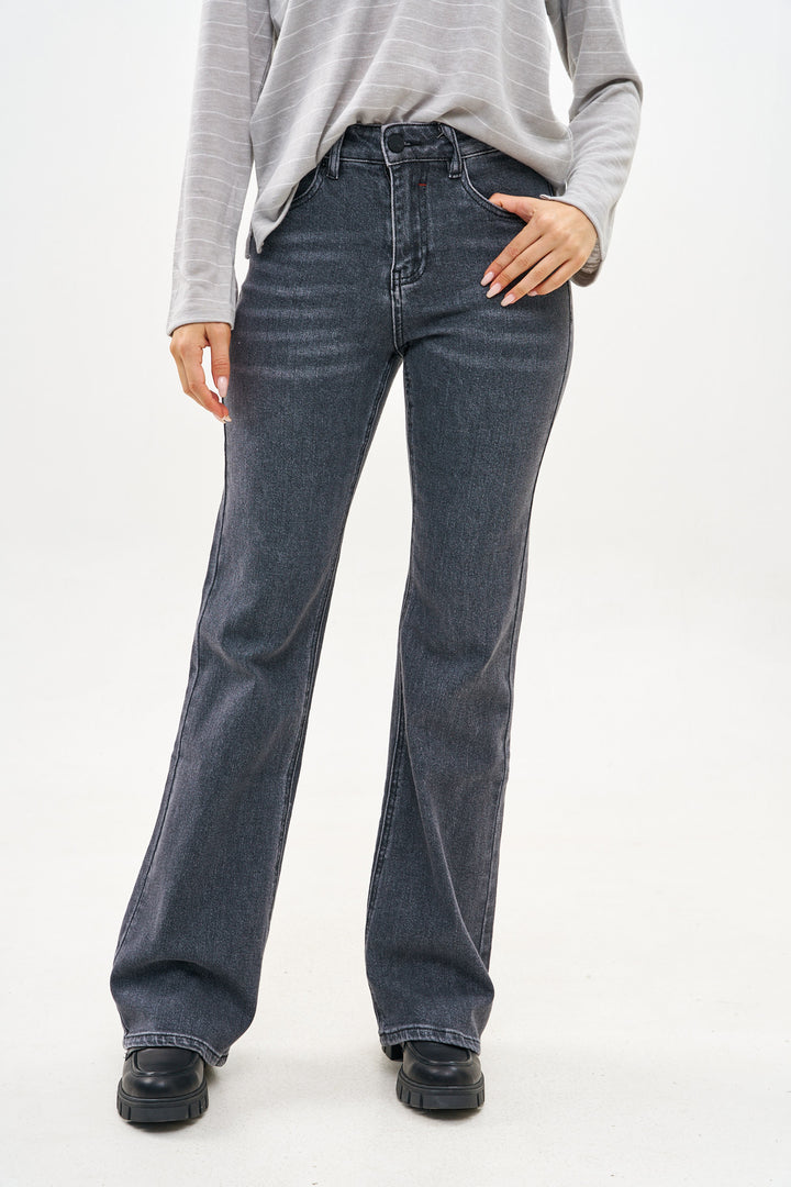HAILEY BOOTCUT GRAY JEANS