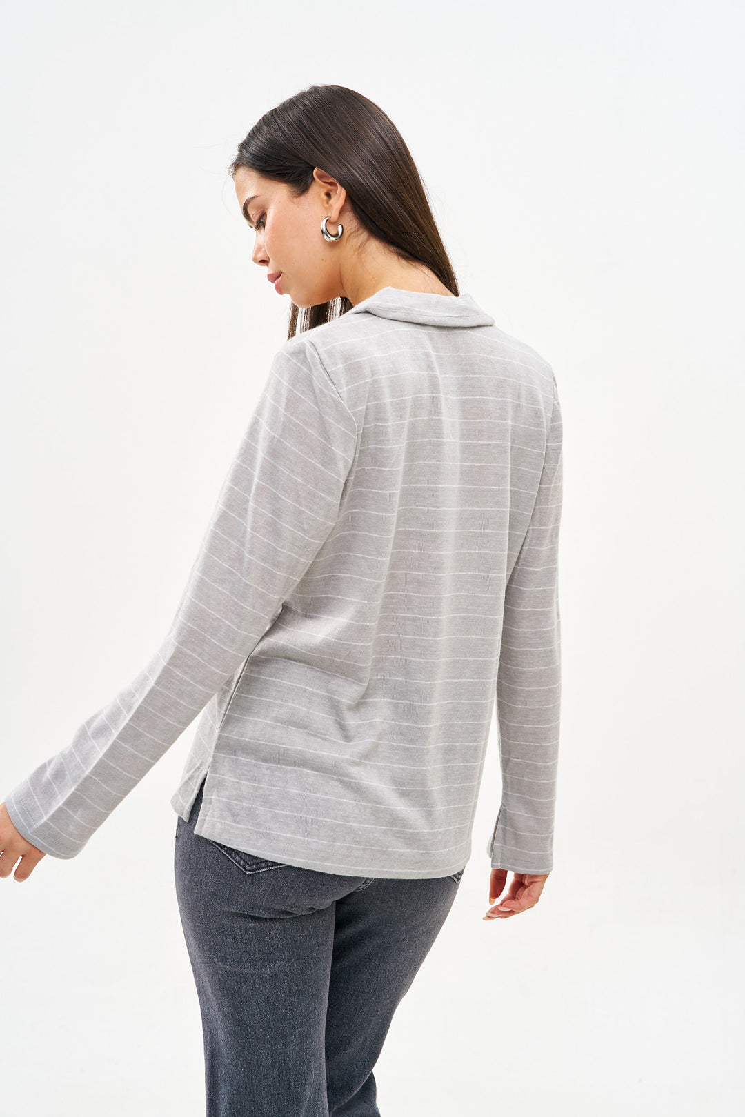 ALEXA LIGHT GRAY SHIRT