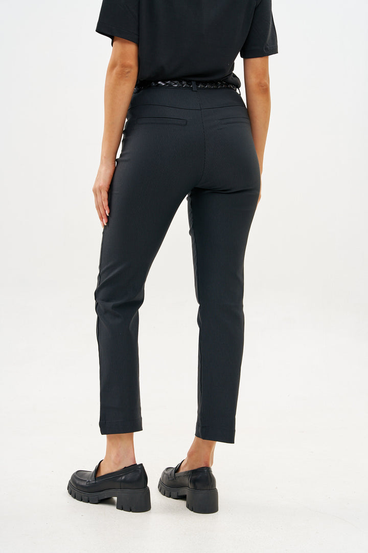 OXFORD BLACK LEATHER SHOES