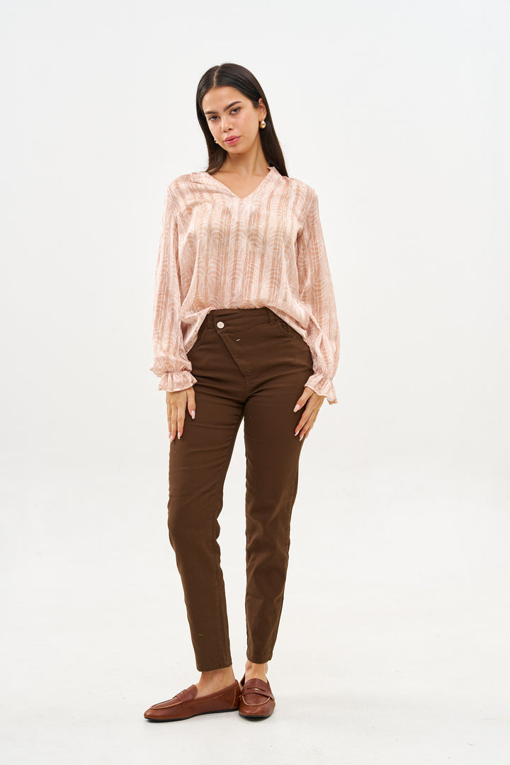 COCO CHOCOLATE BROWN DRIL PANTS