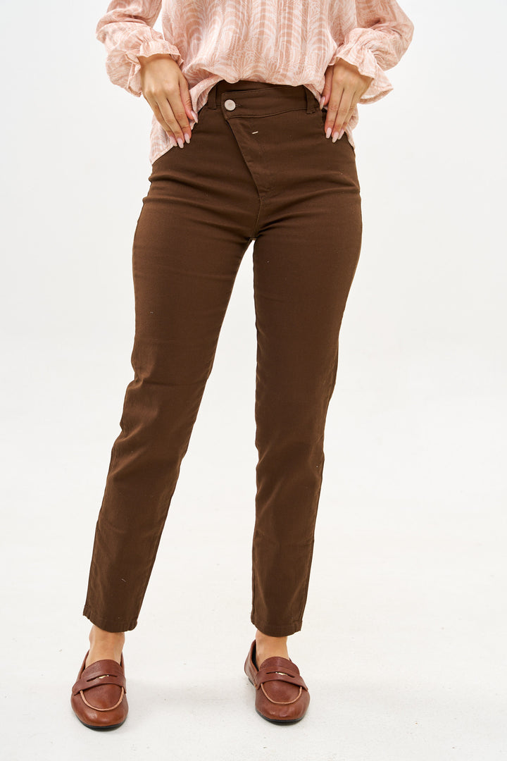 COCO CHOCOLATE BROWN DRIL PANTS