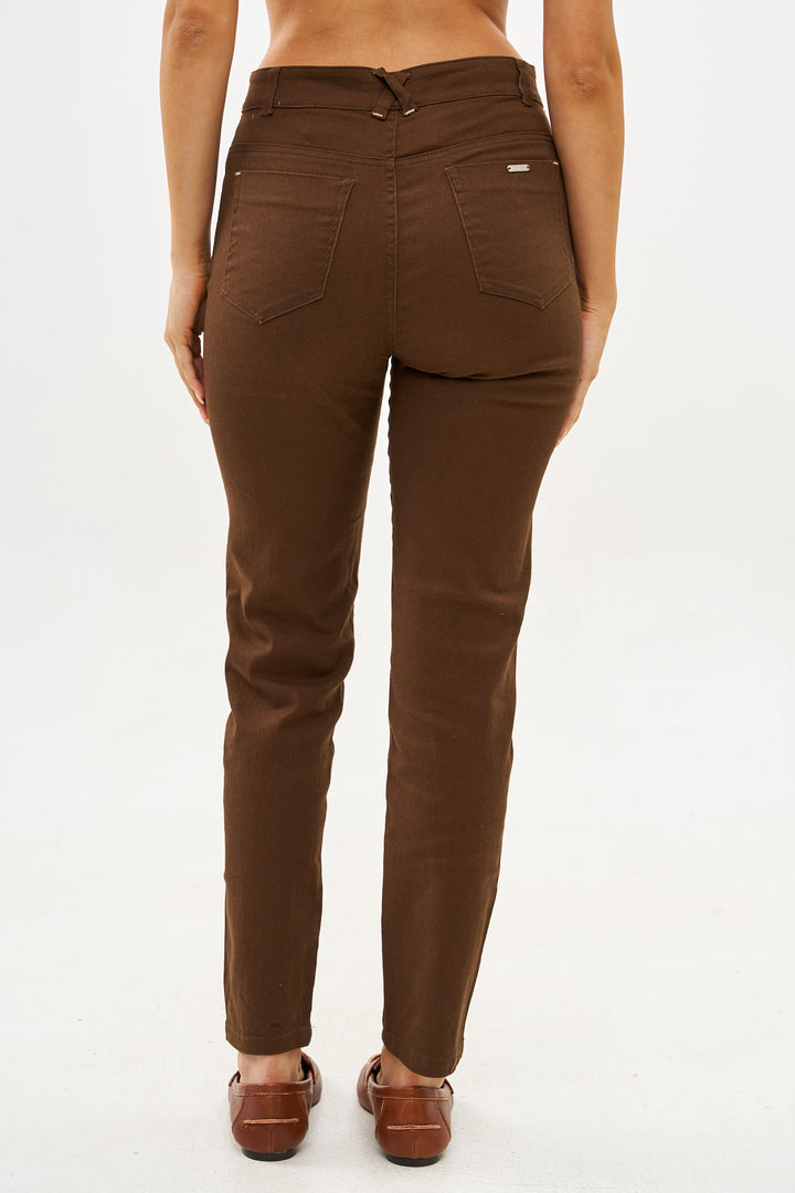 COCO CHOCOLATE BROWN DRIL PANTS