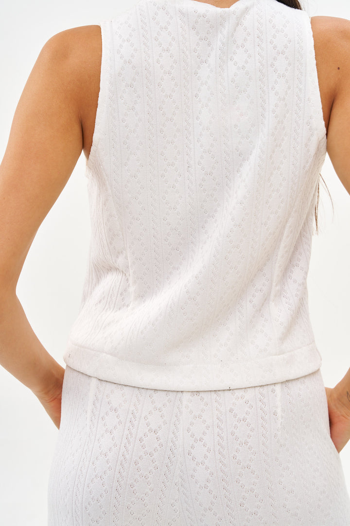 CORIN WHITE VEST