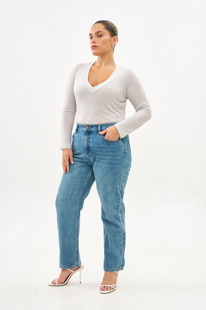 RIVA LIGHT GREY V-SHIRT