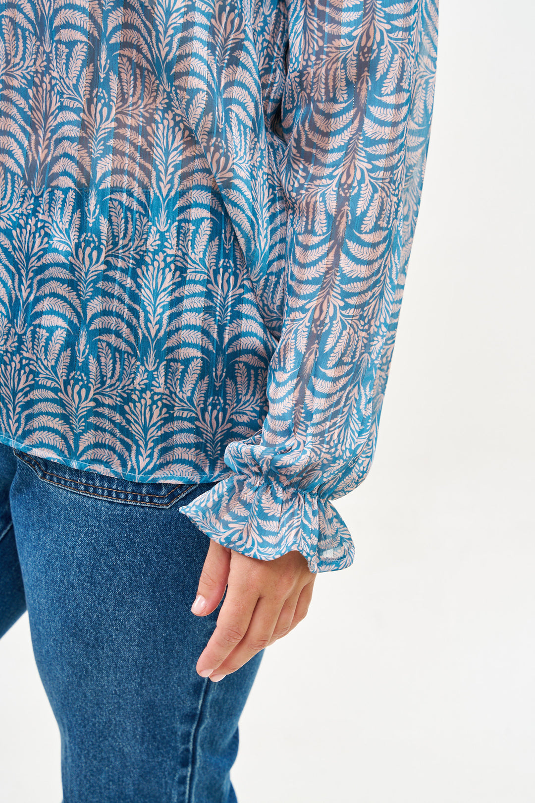 MEGHAN BLUE DENIM SHIRT