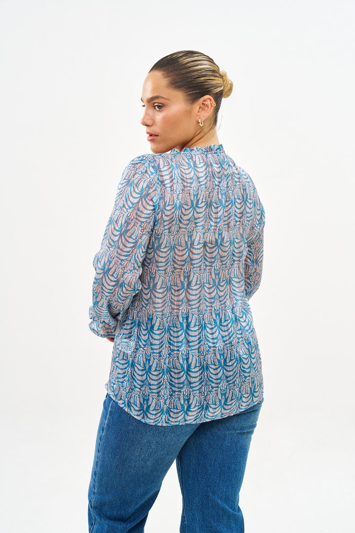 MEGHAN BLUE DENIM SHIRT