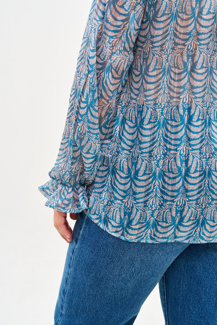 MEGHAN BLUE DENIM SHIRT