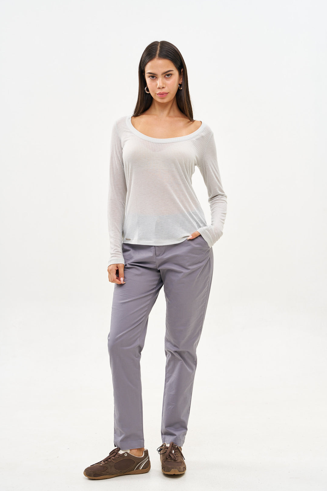 RITA LIGHT GREY T-SHIRT