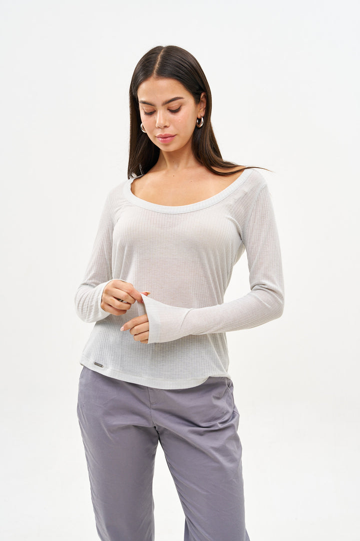 RITA LIGHT GREY T-SHIRT