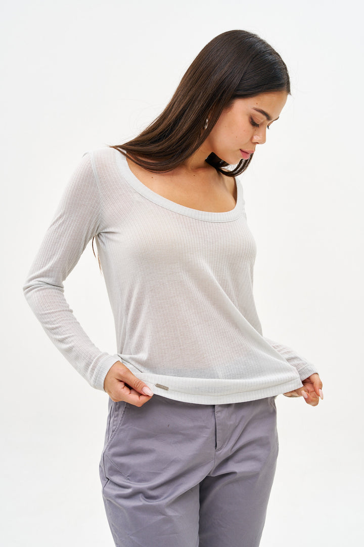 RITA LIGHT GREY T-SHIRT