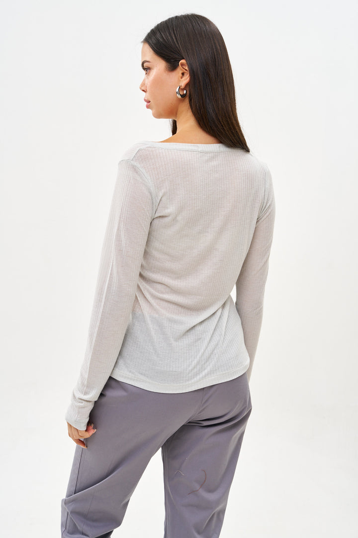 RITA LIGHT GREY T-SHIRT