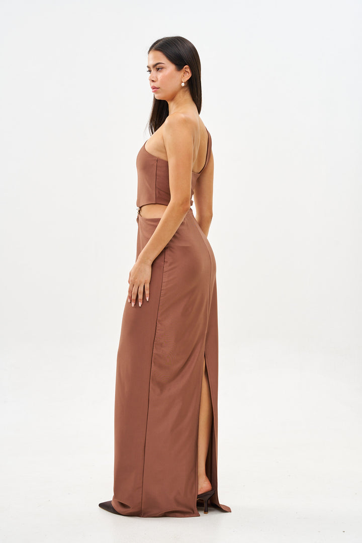 VIVIENNE SIENA BROWN DRESS