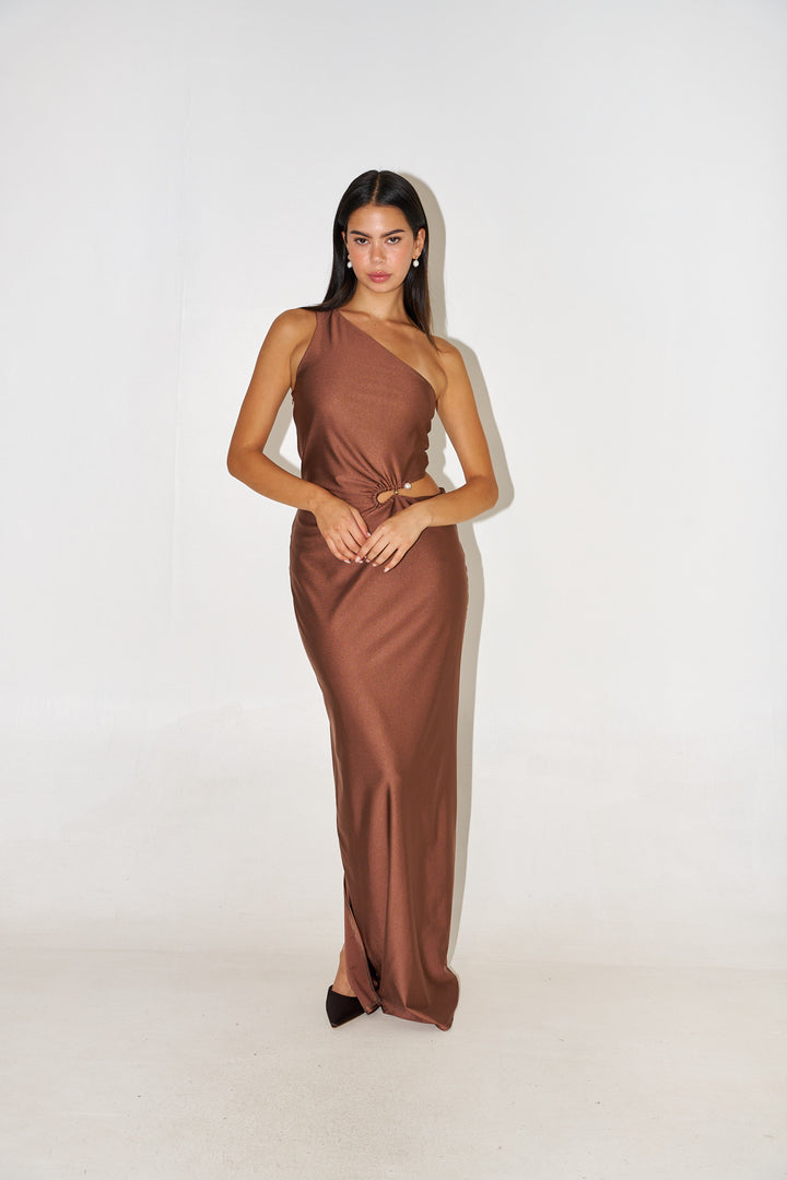 VIVIENNE SIENA BROWN DRESS