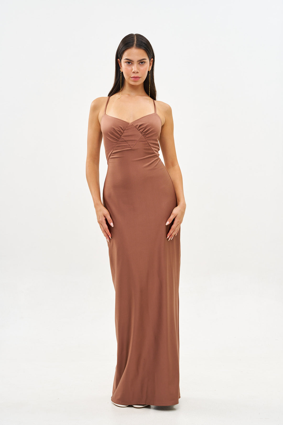 CORI SIENA BROWN DRESS