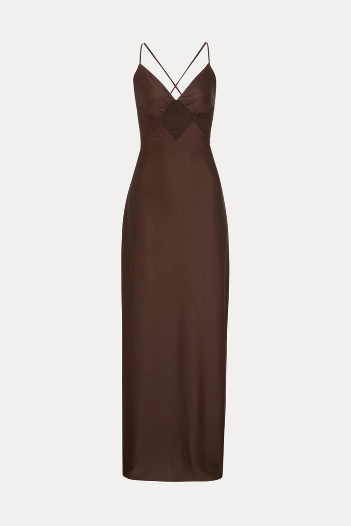 CORI CHOCOLATE BROWN DRESS