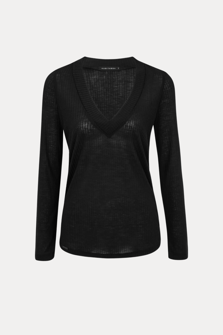 RIVA BLACK V-SHIRT