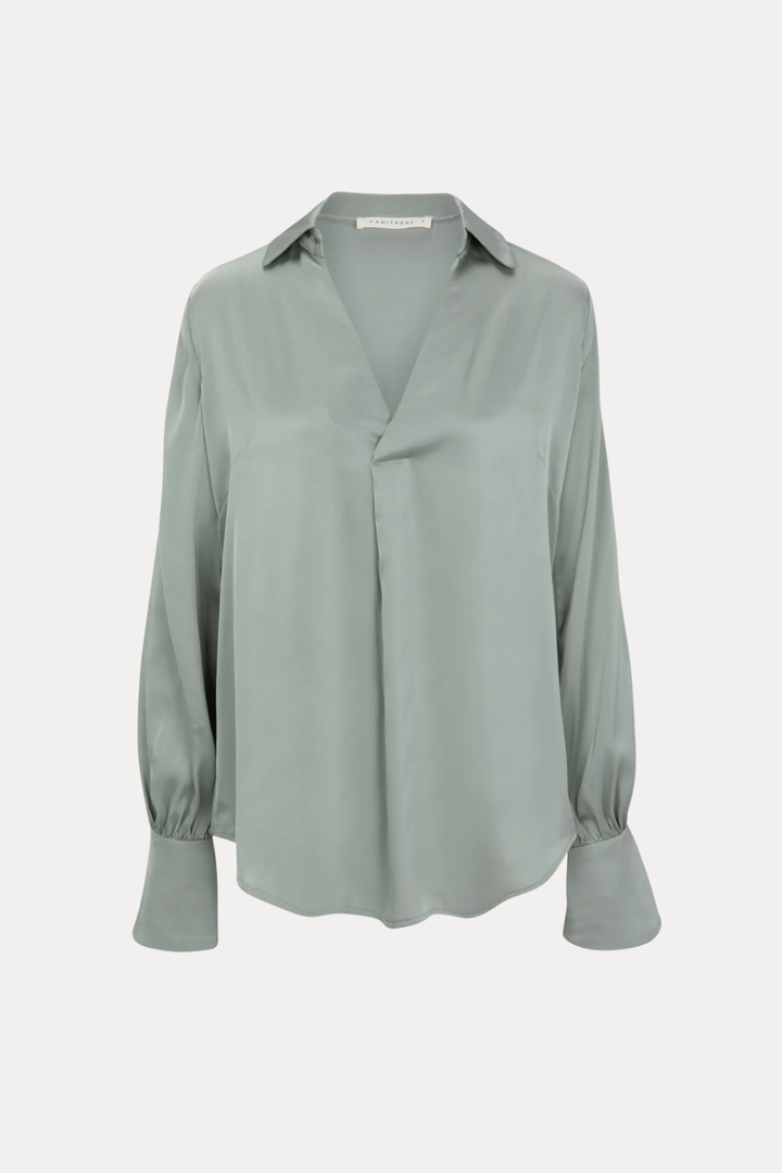 ANNIE LIGHT OLIVE SHIRT
