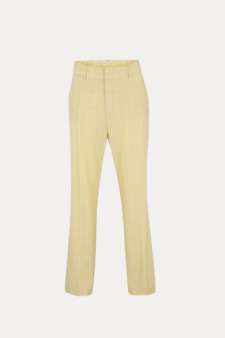 TYRA YELLOW PLAID PANTS