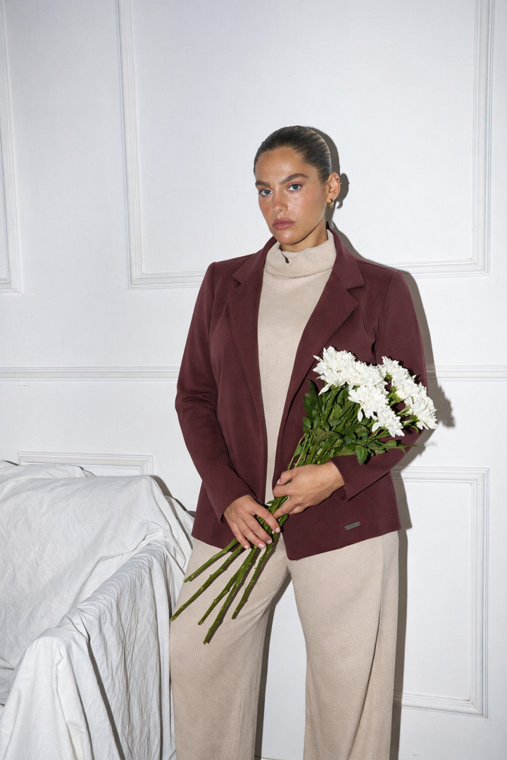 JERSEY BURGUNDY JACKET