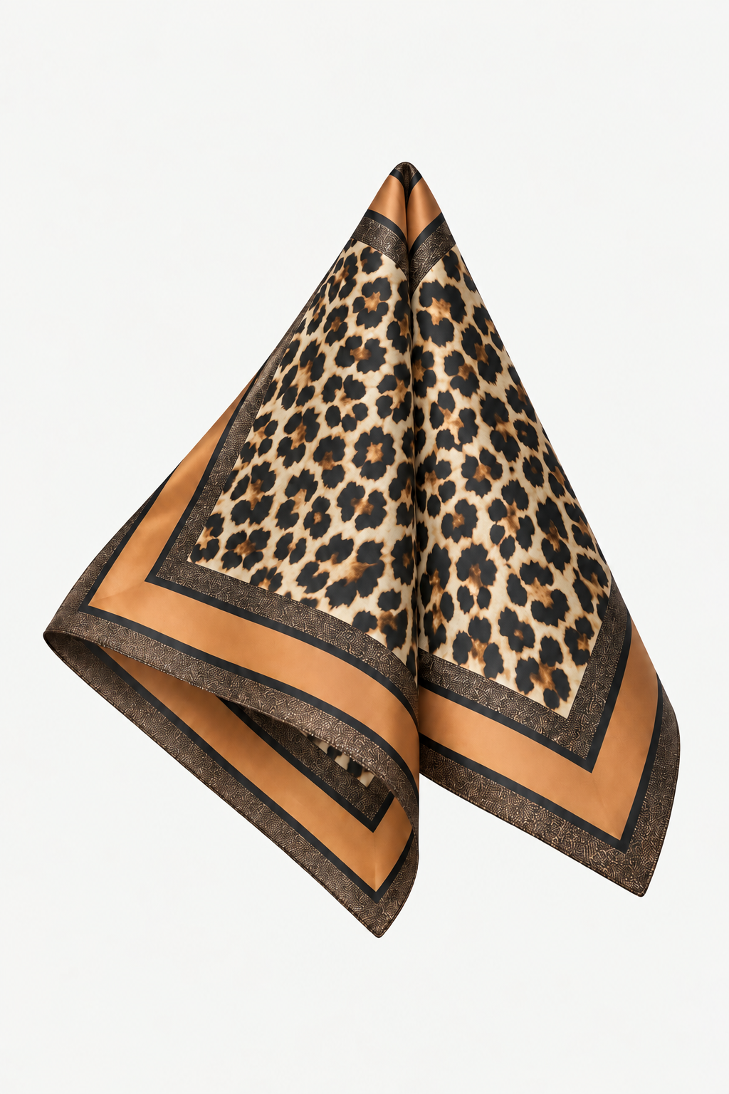 LEOPARD SATIN SCARF
