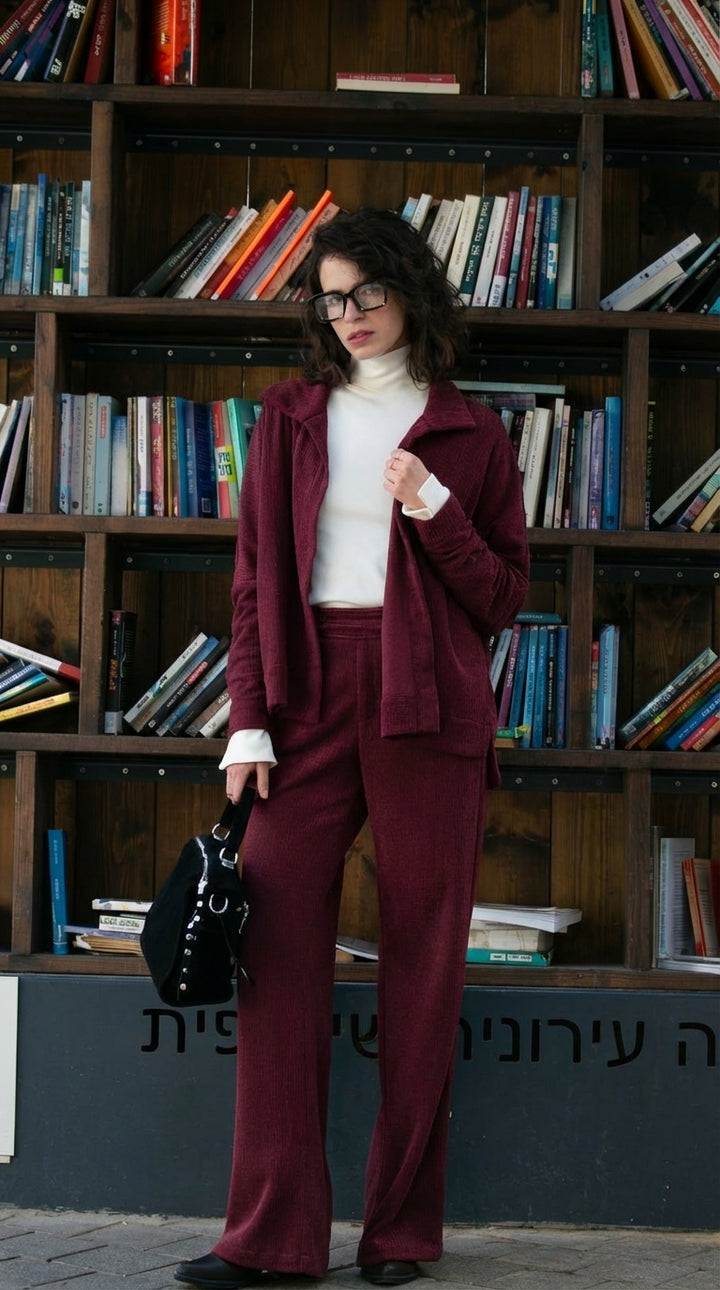 SHANIA BURGUNDY PANTS