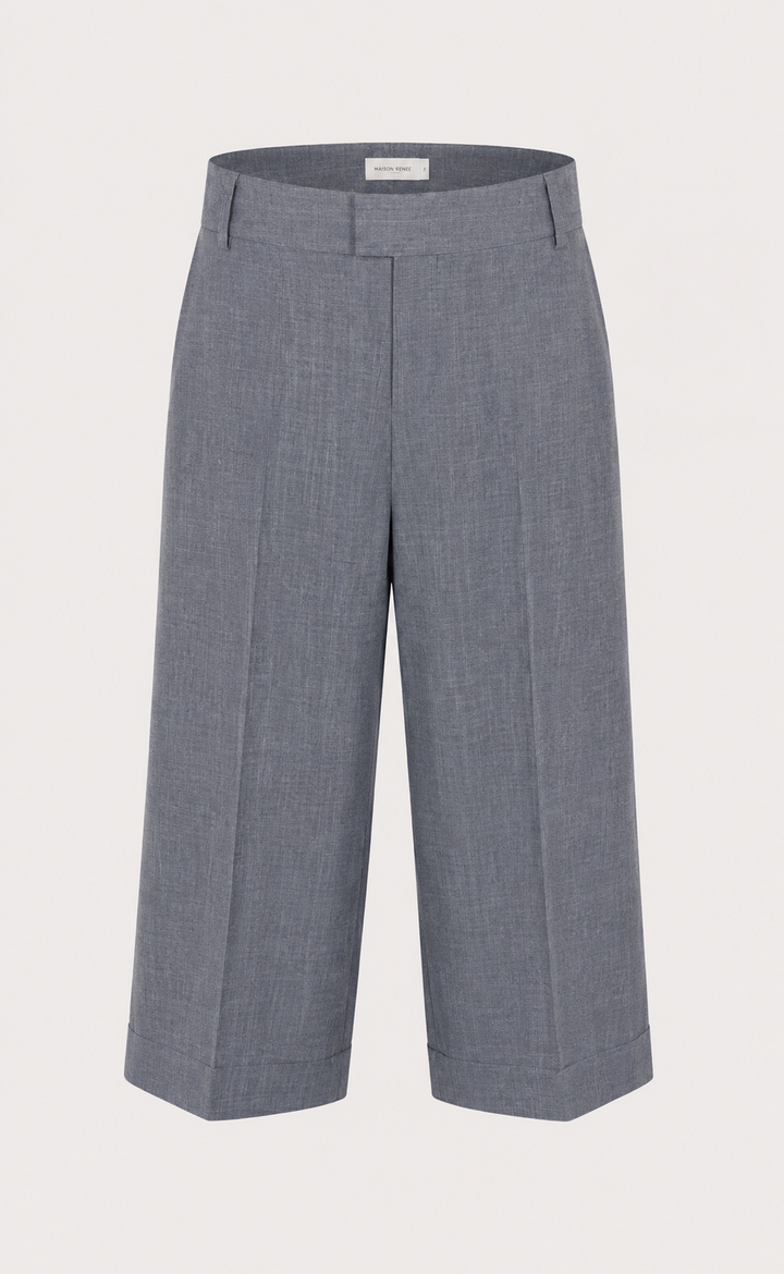 WIDE LEG JEANS BERMUDA