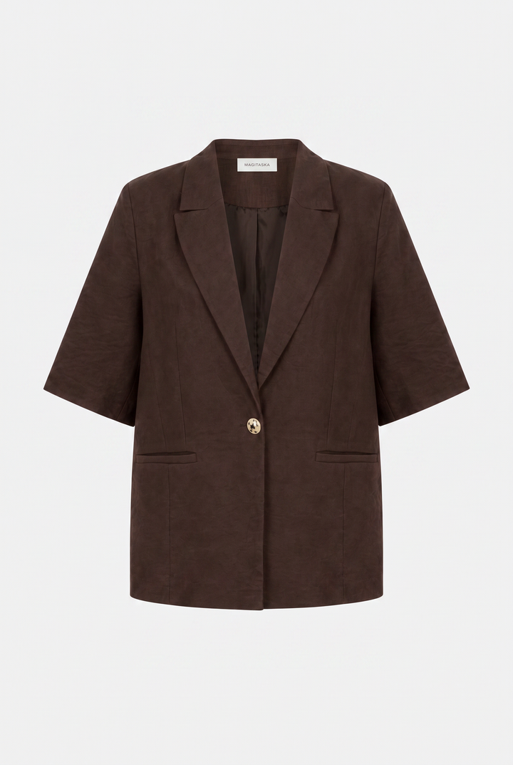 JUNE SHORT CHOCOLATE BROWN JACKET
