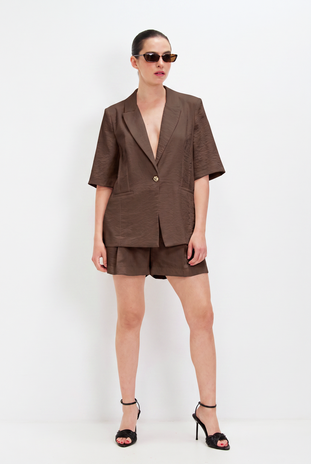 JUNE CHOCOLATE BROWN SHORT PANTS