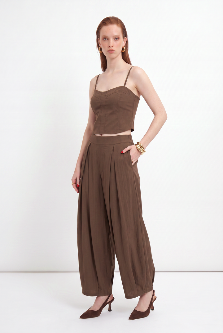 NANCY CHOCOLATE BROWN CORSET