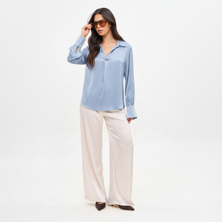 ANNIE LIGHT BLUE SHIRT