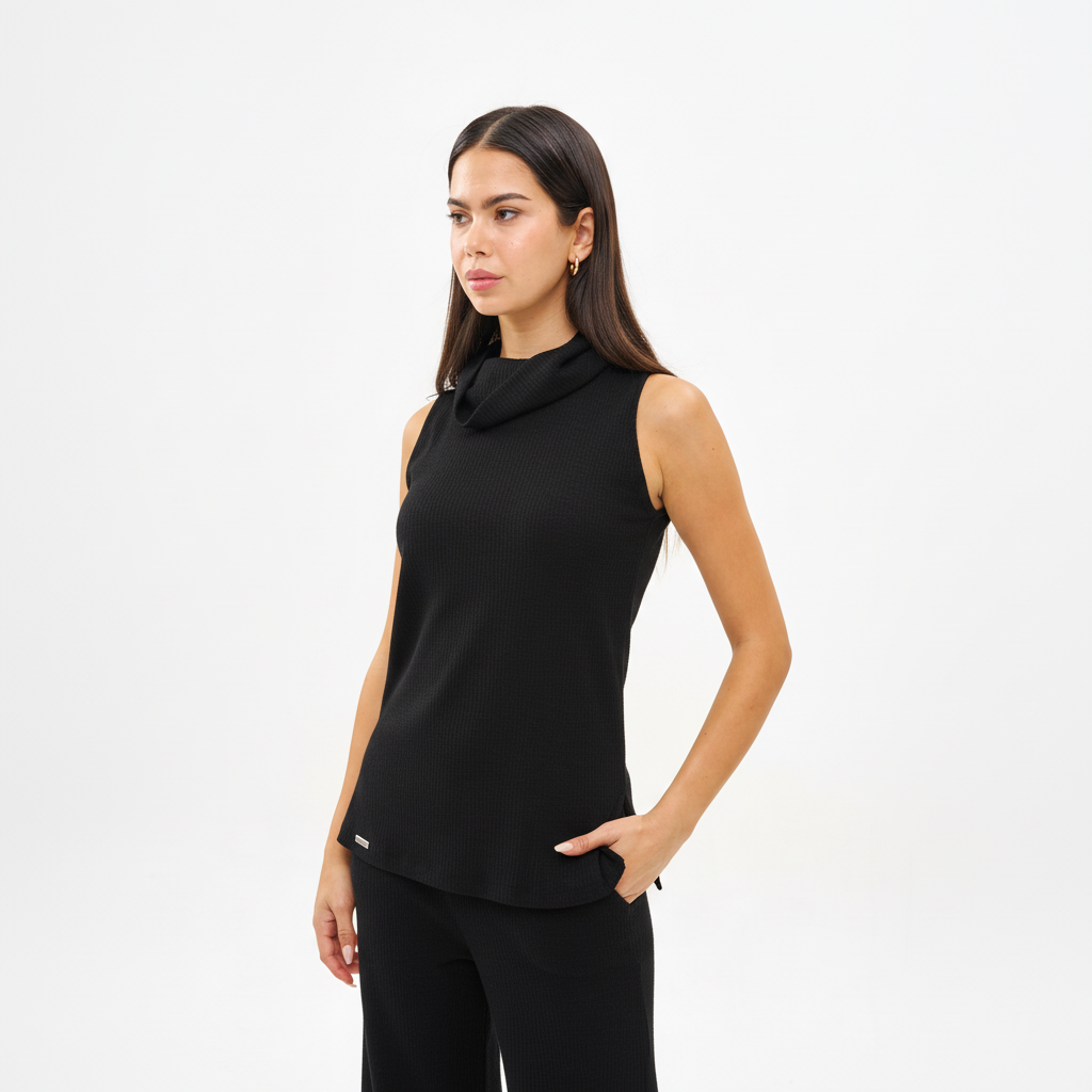 NOA KNIT BLACK TOP