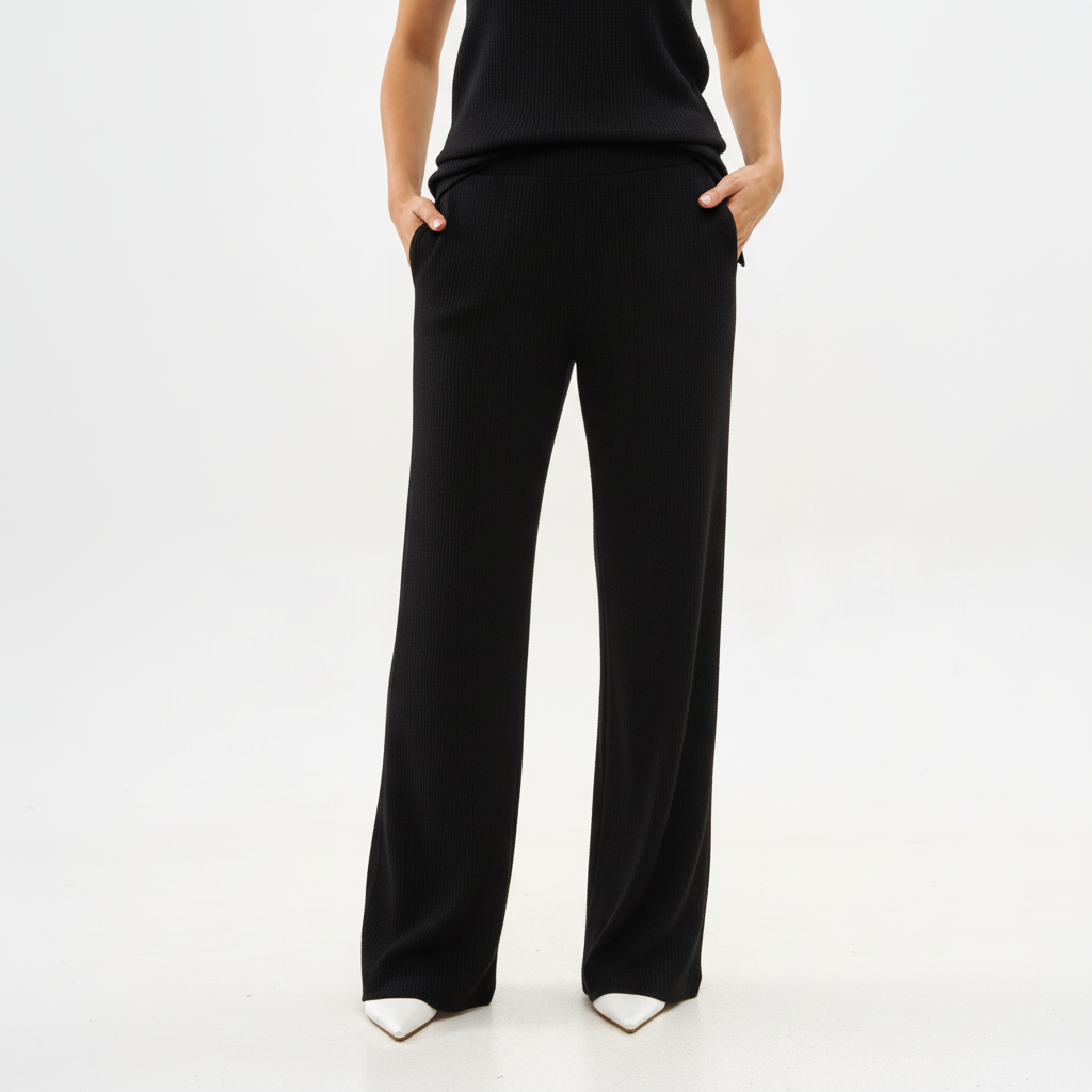 NOA KNIT BLACK PANTS