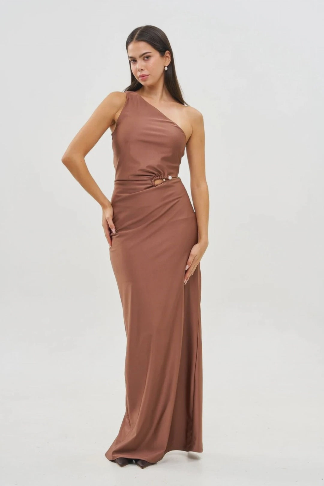 VIVIENNE CHOCOLATE BROWN DRESS