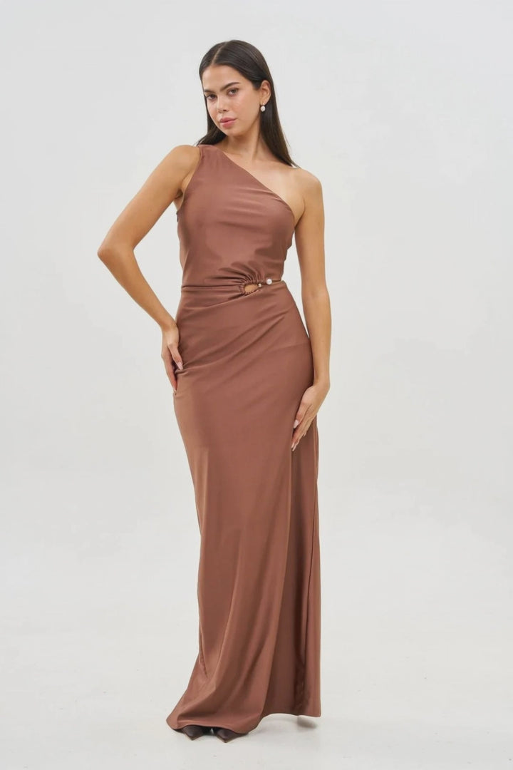 VIVIENNE CHOCOLATE BROWN DRESS
