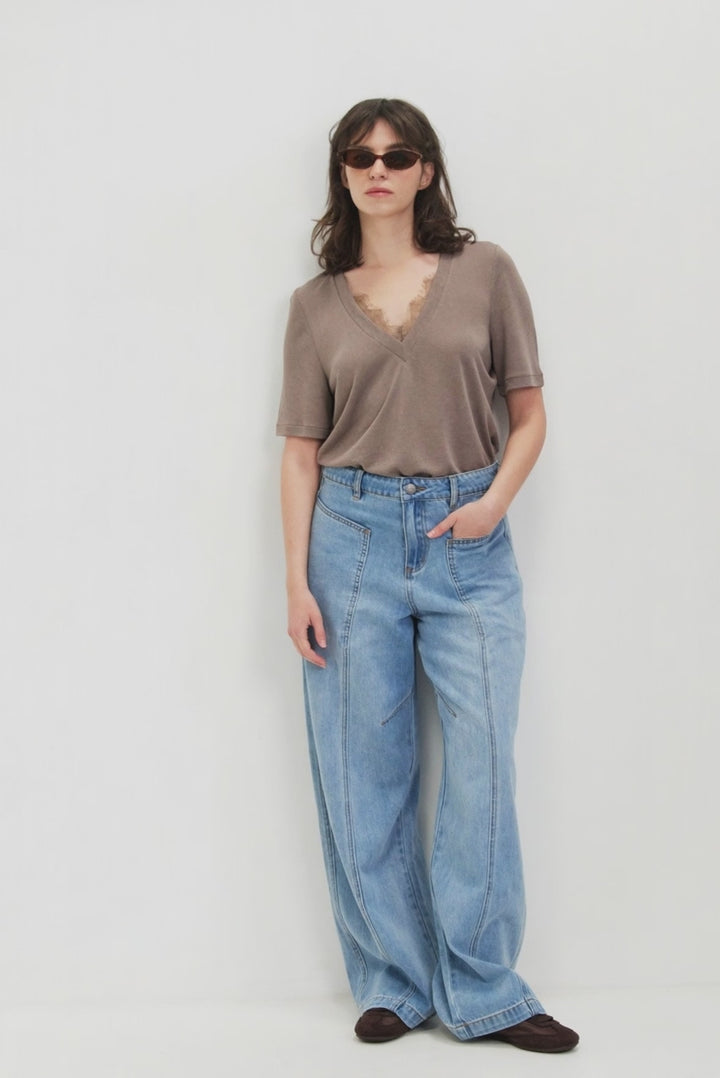 WIDE LEG JEANS