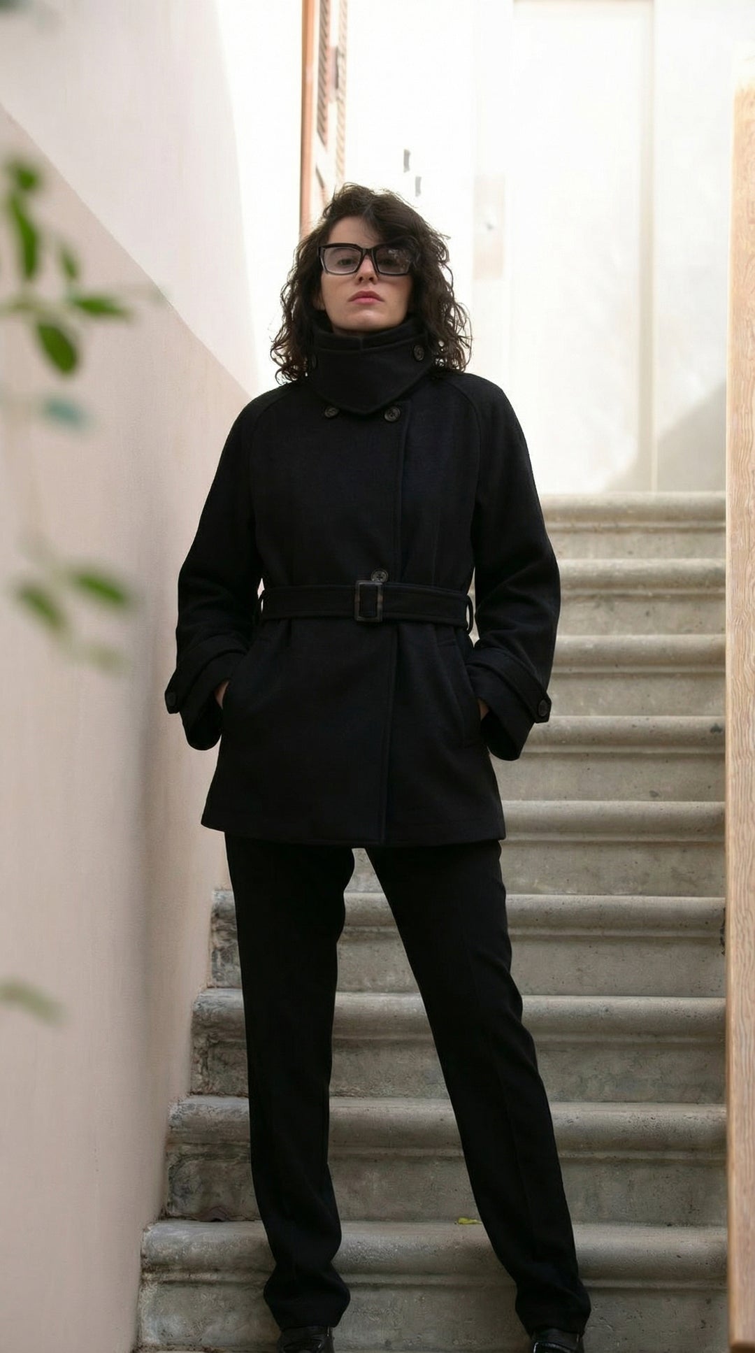 KATE BLACK COAT JACKET