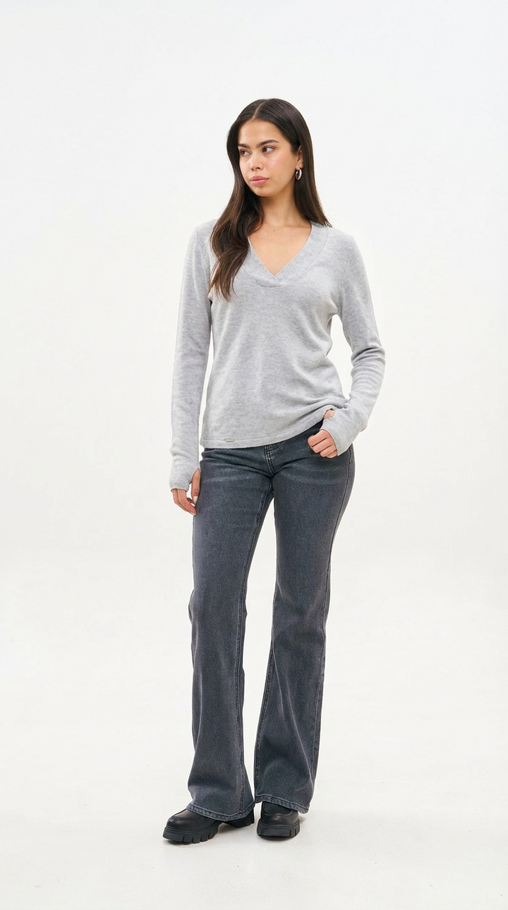 CATHERINE LIGHT GRAY KNIT