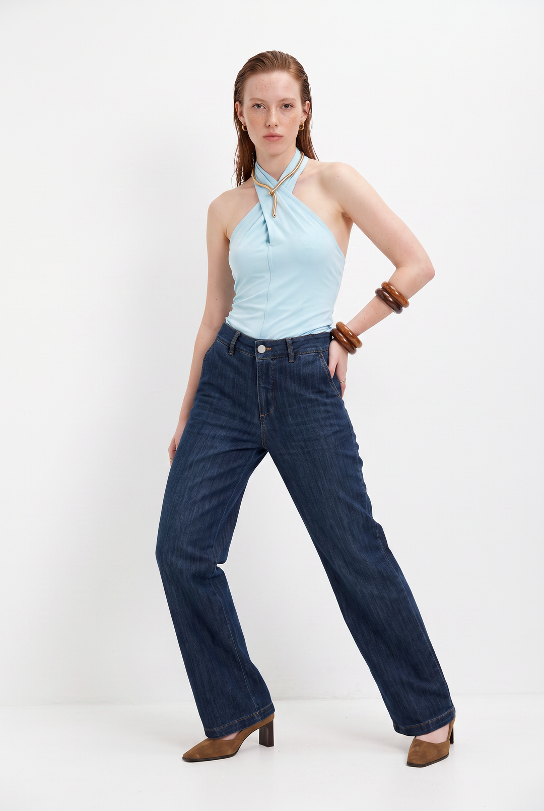 VIRGINIA LIGHT BLUE TOP