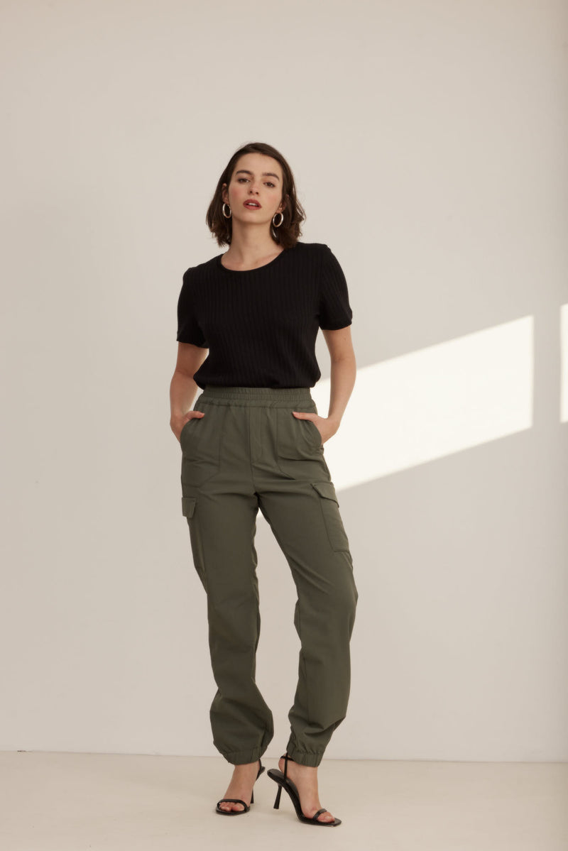 Thalia Wide Leg Cargo Pants • Shop American Threads Women's Trendy Online  Boutique – americanthreads